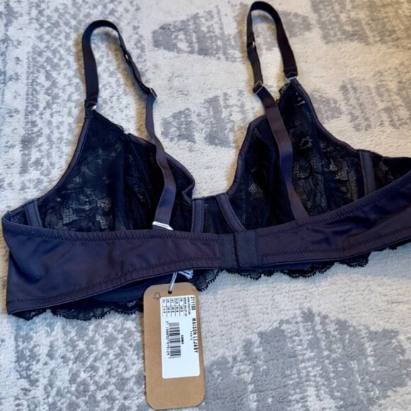 NWT Maison Lejaby Black Lace La Manufactur Underwire Bra - Picture 7 of 9